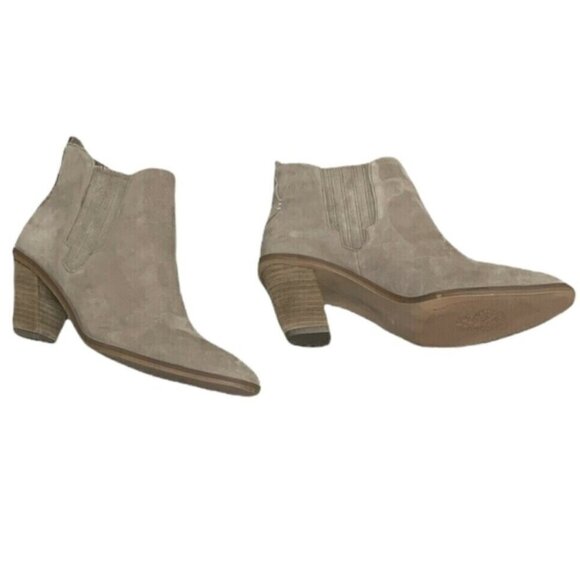 Vince Camuto Halissa Suede Bootie Womens 7.5M/38 Beige #324E - Picture 5 of 11